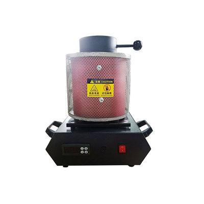 Red Vacuum Induction 1.5kw Mini Gold Melting Furnace