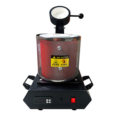 Red Vacuum Induction 1.5kw Mini Gold Melting Furnace